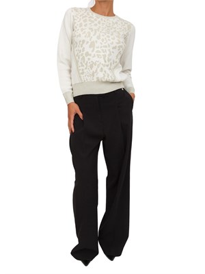 Pantaloni palazzo Liu Jo donna in viscosa stretch nero in DONNA