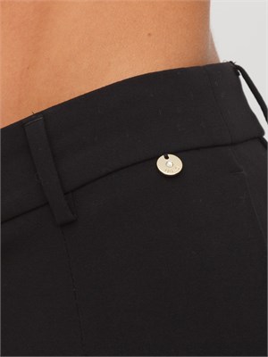 Pantaloni palazzo Liu Jo donna in viscosa stretch nero in DONNA