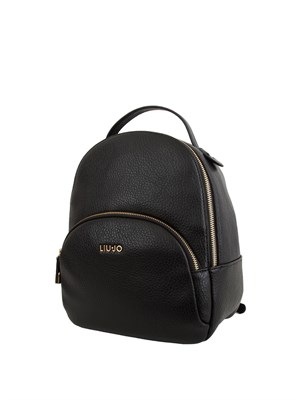 Zaino Liu Jo in ecopelle martellata nera in DONNA