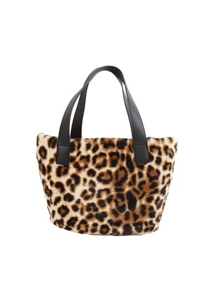 Borsa Liu Jo in pelliccia sintetica animalier in DONNA