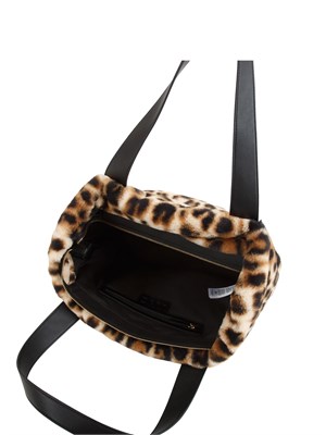 Borsa Liu Jo in pelliccia sintetica animalier in DONNA