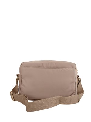 Borsa a tracolla Liu Jo in nylon beige con logo contrasto in DONNA