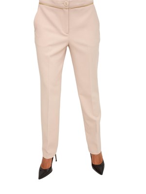 Pantaloni Blugirl in cady misto viscosa beige in DONNA