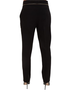 Pantaloni Blugirl in cady misto viscosa neri in DONNA
