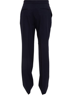 Pantaloni Blugirl in flanella di viscosa blu in DONNA