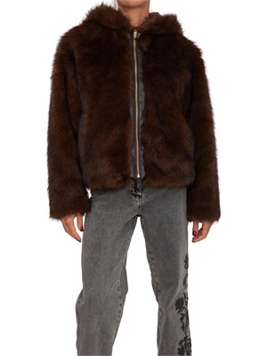 Pelliccia Blugirl in faux fur marrone in DONNA