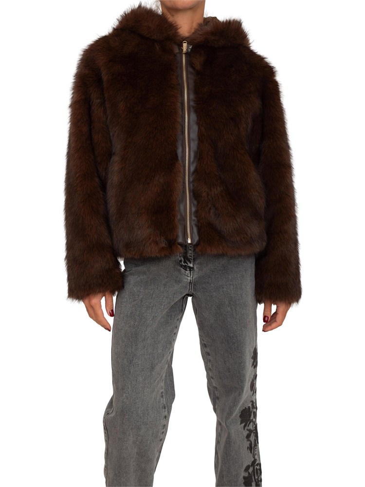 Pelliccia Blugirl in faux fur marrone