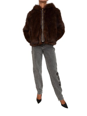 Pelliccia Blugirl in faux fur marrone in DONNA