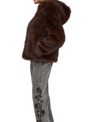 Pelliccia Blugirl in faux fur marrone in DONNA