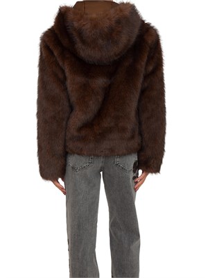 Pelliccia Blugirl in faux fur marrone in DONNA