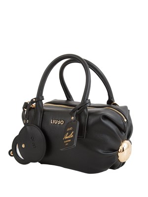 Borsa Amelie di Liu Jo in ecopelle martellata nera in DONNA