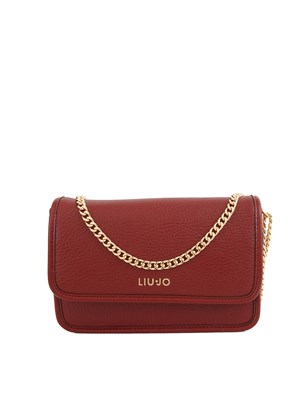 Borsa Liu Jo in ecopelle martellata bordeaux in DONNA