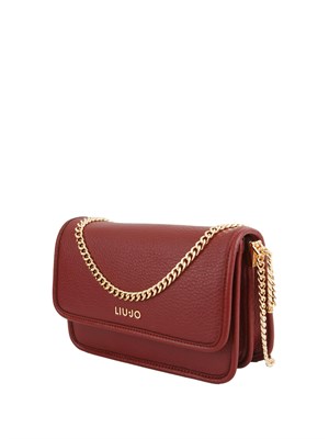 Borsa Liu Jo in ecopelle martellata bordeaux in DONNA