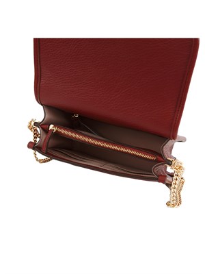 Borsa Liu Jo in ecopelle martellata bordeaux in DONNA