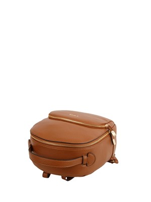 Zaino Liu Jo in ecopelle martellata marrone in DONNA