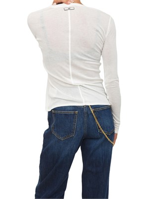 Maglia Elisabetta Franchi in jersey avorio con bottoni in DONNA