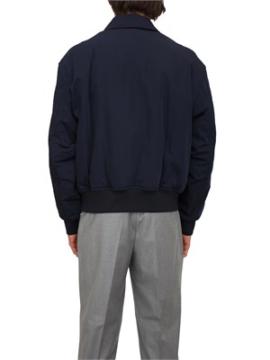 Giubbino Boss uomo in tessuto tecnico idrorepellente blu in UOMO