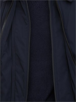 Giubbino Boss uomo in tessuto tecnico idrorepellente blu in UOMO