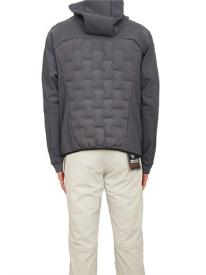 Giubbino Boss uomo grigio con piume d'oca in UOMO