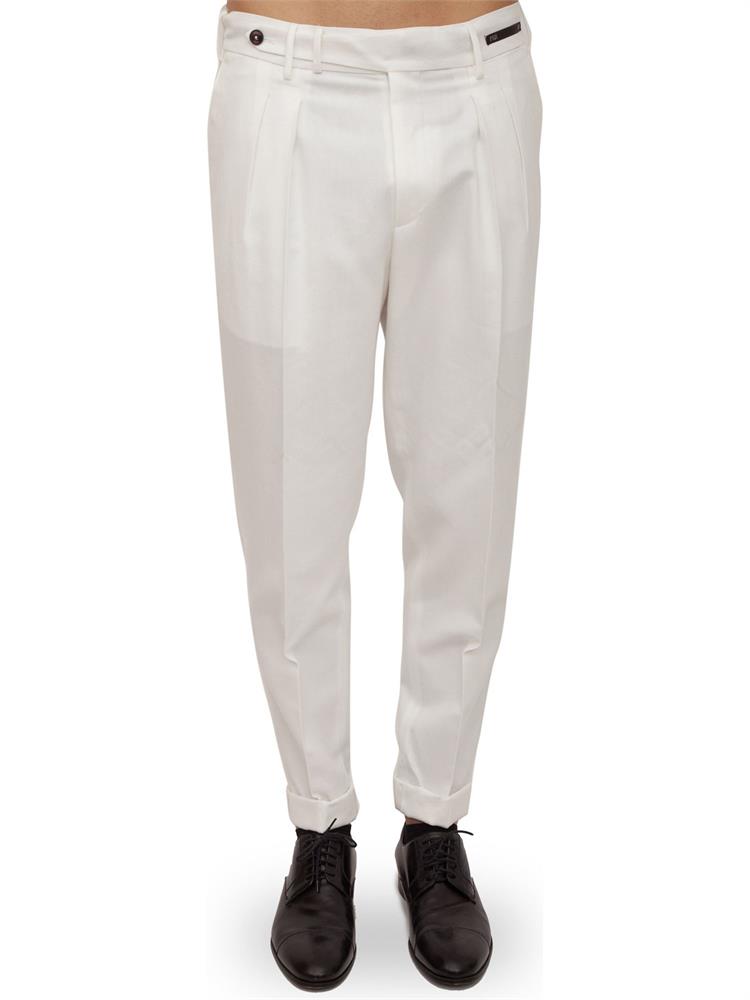 PANTALONE CASUAL PT01 BIANCO