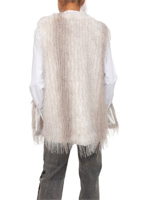 Gilet Blugirl in faux fur bianco in DONNA