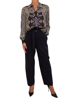 Pantaloni Liu Jo donna in tessuto blu in DONNA