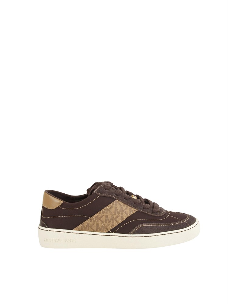 Sneakers Scotty di Michael Michael Kors in pelle marrone e logo