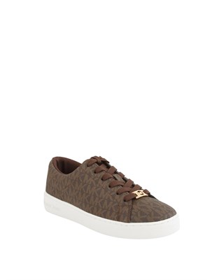 Sneakers Keaton di Michael Michael Kors in pelle marrone logo in DONNA