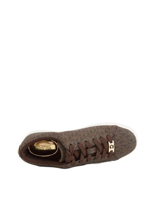 Sneakers Keaton di Michael Michael Kors in pelle marrone logo in DONNA