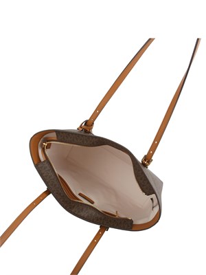 Borsa Quinn di Michael Michael Kors in pelle marrone logo in DONNA