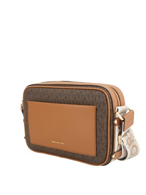 Borsa Maeve di Michael Michael Kors in pelle saffiano marrone logo in DONNA