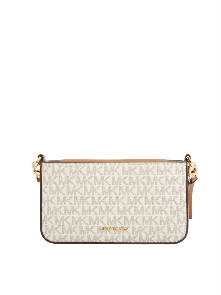 Borsa Bryant di Michael Michael Kors in pelle saffiano panna logo