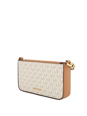 Borsa Bryant di Michael Michael Kors in pelle saffiano panna logo in DONNA