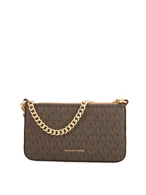Borsa Bryant di Michael Michael Kors in pelle saffiano marrone logo in DONNA