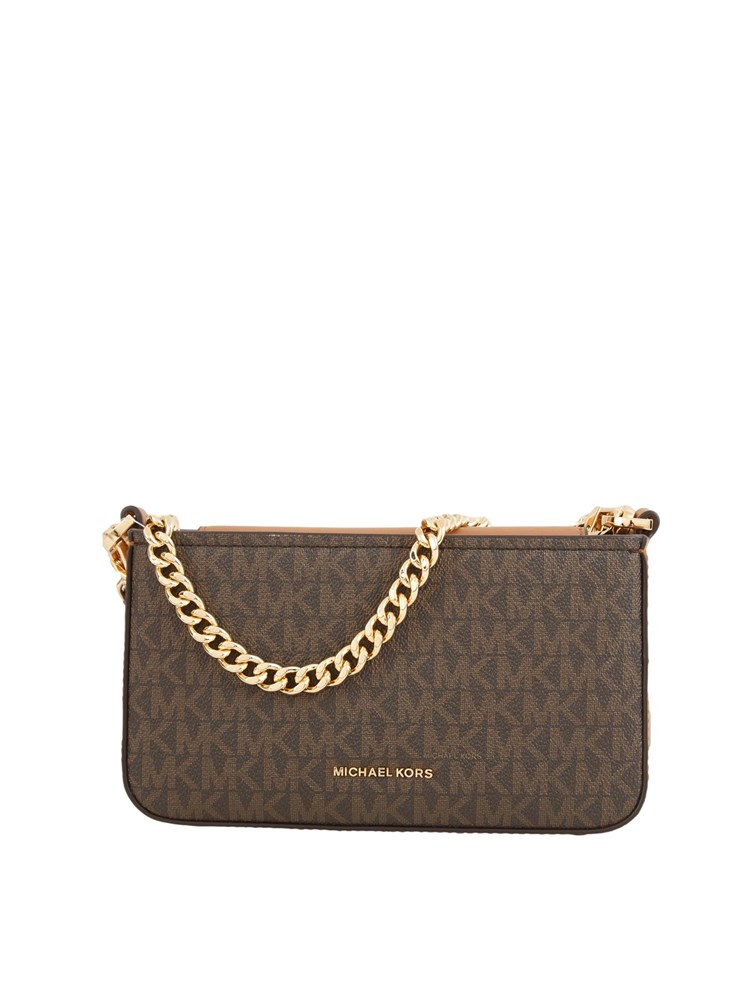 Borsa Bryant di Michael Michael Kors in pelle saffiano marrone logo