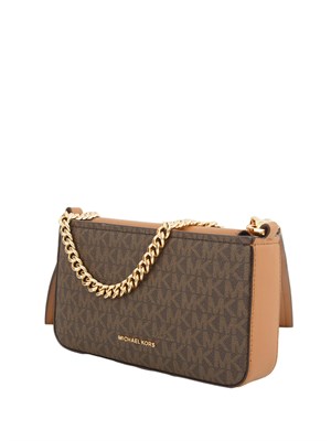 Borsa Bryant di Michael Michael Kors in pelle saffiano marrone logo in DONNA