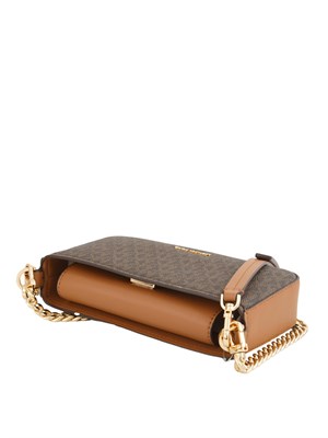 Borsa Bryant di Michael Michael Kors in pelle saffiano marrone logo in DONNA