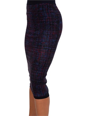 Gonna reversibile Blugirl in viscosa rasata fantasia blu in DONNA