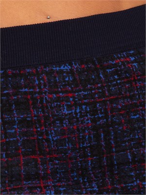 Gonna reversibile Blugirl in viscosa rasata fantasia blu in DONNA