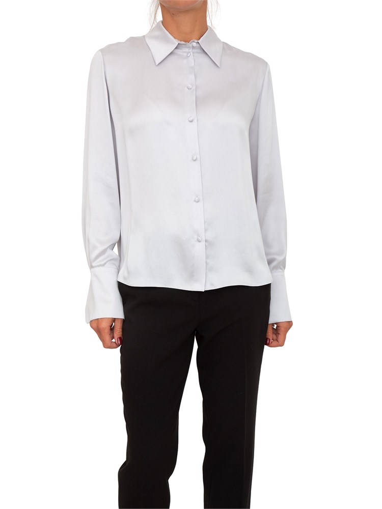 Camicia Blugirl in raso grigio