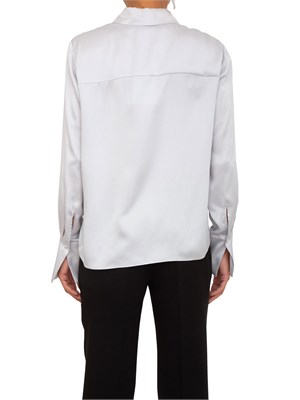 Camicia Blugirl in raso grigio in DONNA