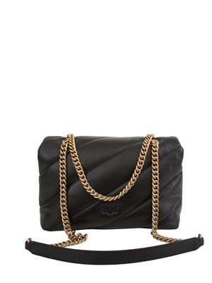 Borsa Pinko Classic Love Bag Puff Maxi Quilt nero in DONNA