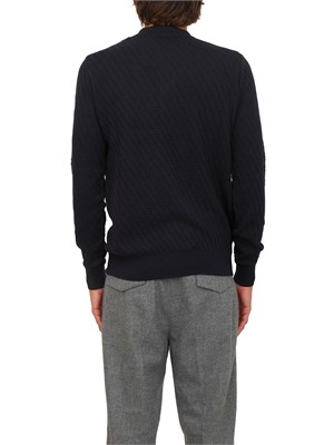 Maglia polo Paolo Pecora in lana blu in UOMO