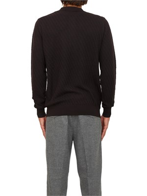 Maglia polo Paolo Pecora in lana marrone in UOMO
