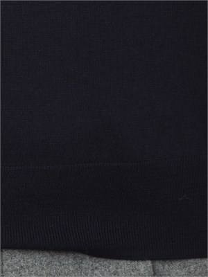 Maglia girocollo Paolo Pecora in lana merino blu in UOMO