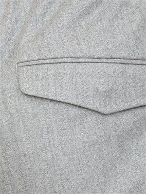 Pantaloni uomo jogger Peserico in flanella grigia in UOMO