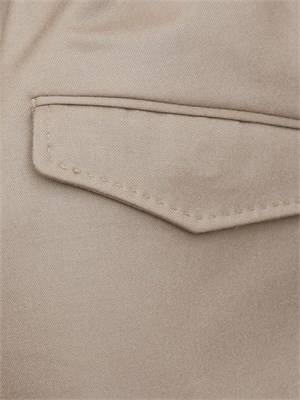 Pantaloni uomo jogger Peserico in flanella beige in UOMO