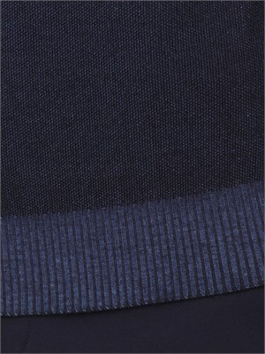 Maglia a collo alto Aiace Galassi in pura lana blu con effetto delavÉ in UOMO