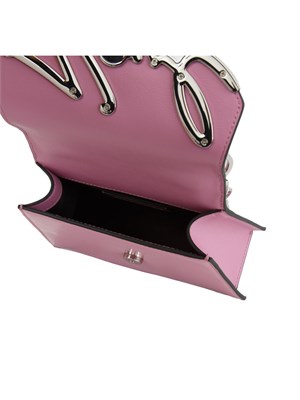 Borsa Karl Lagerfeld in pelle lucida rosa in DONNA