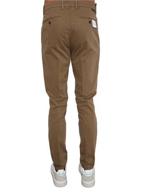Pantaloni Siviglia uomo in cotone flanellato cammello in UOMO